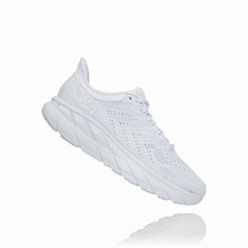 Hoka One One CLIFTON 7 Road Running Shoes For Women India White IN-1374